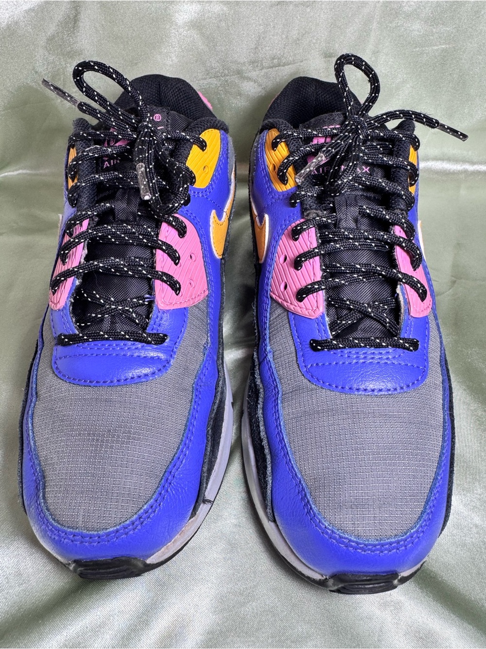 Nike Air Max Colorblock Sneakers Persian Violet/Pollen Rise Women’s size 7.5/ 6Y - Picture 2 of 8